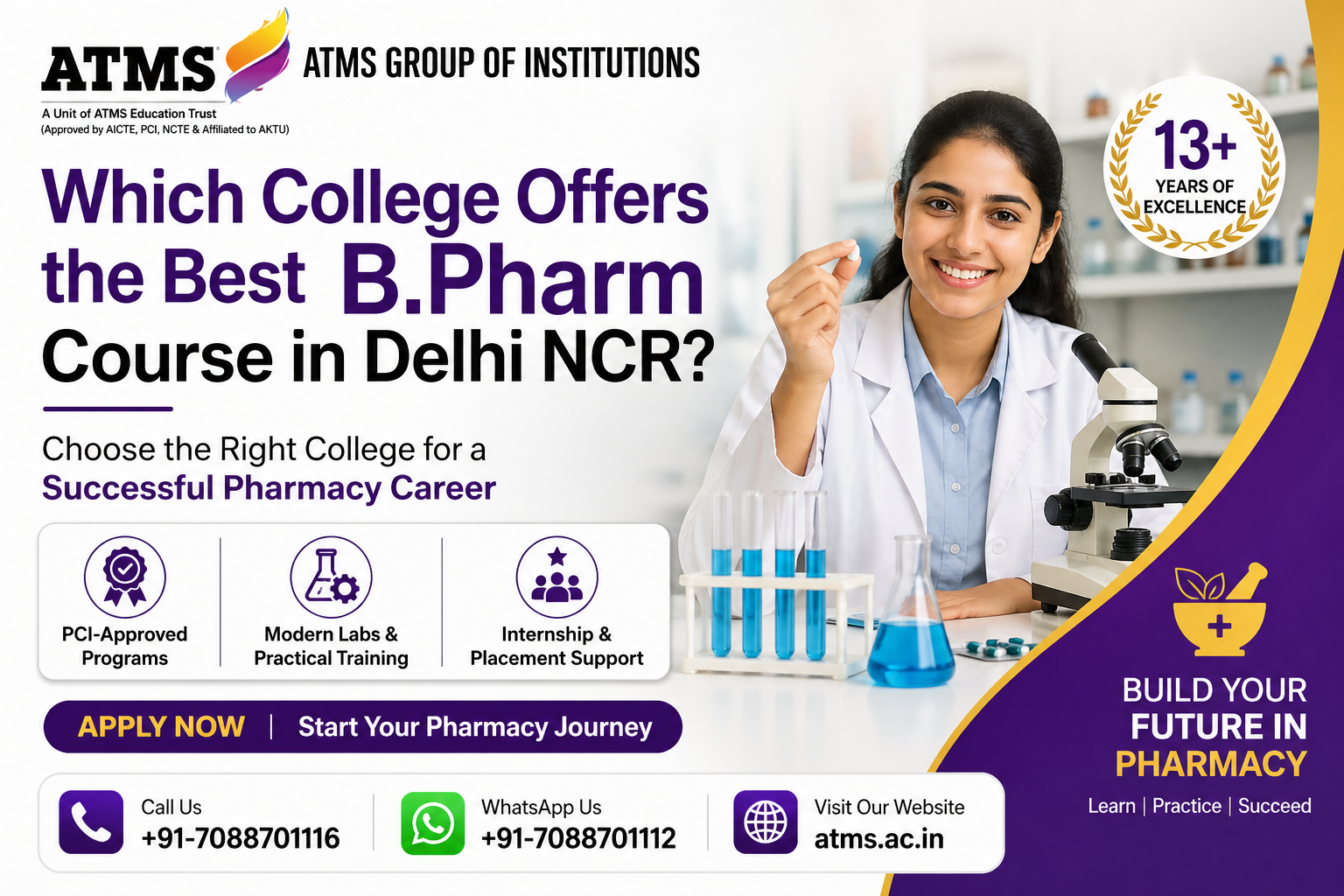 Best B.Pharm Course in Delhi NCR
