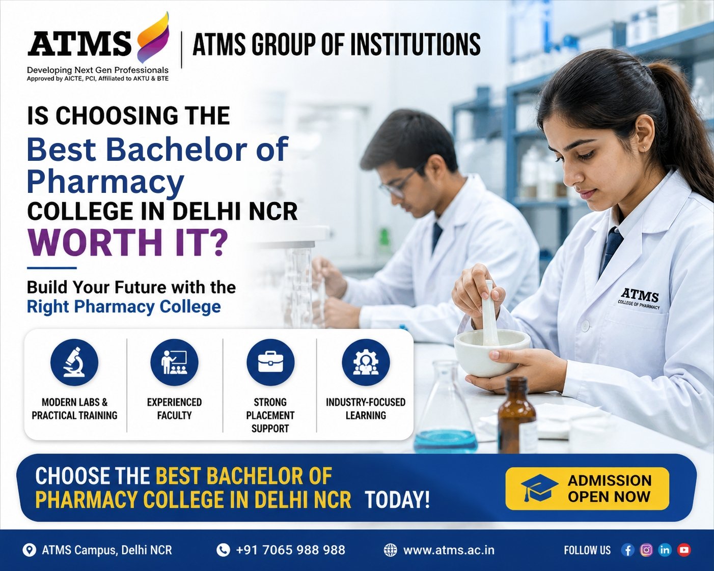 Best Bachelor of Pharmacy College in Delhi NCR