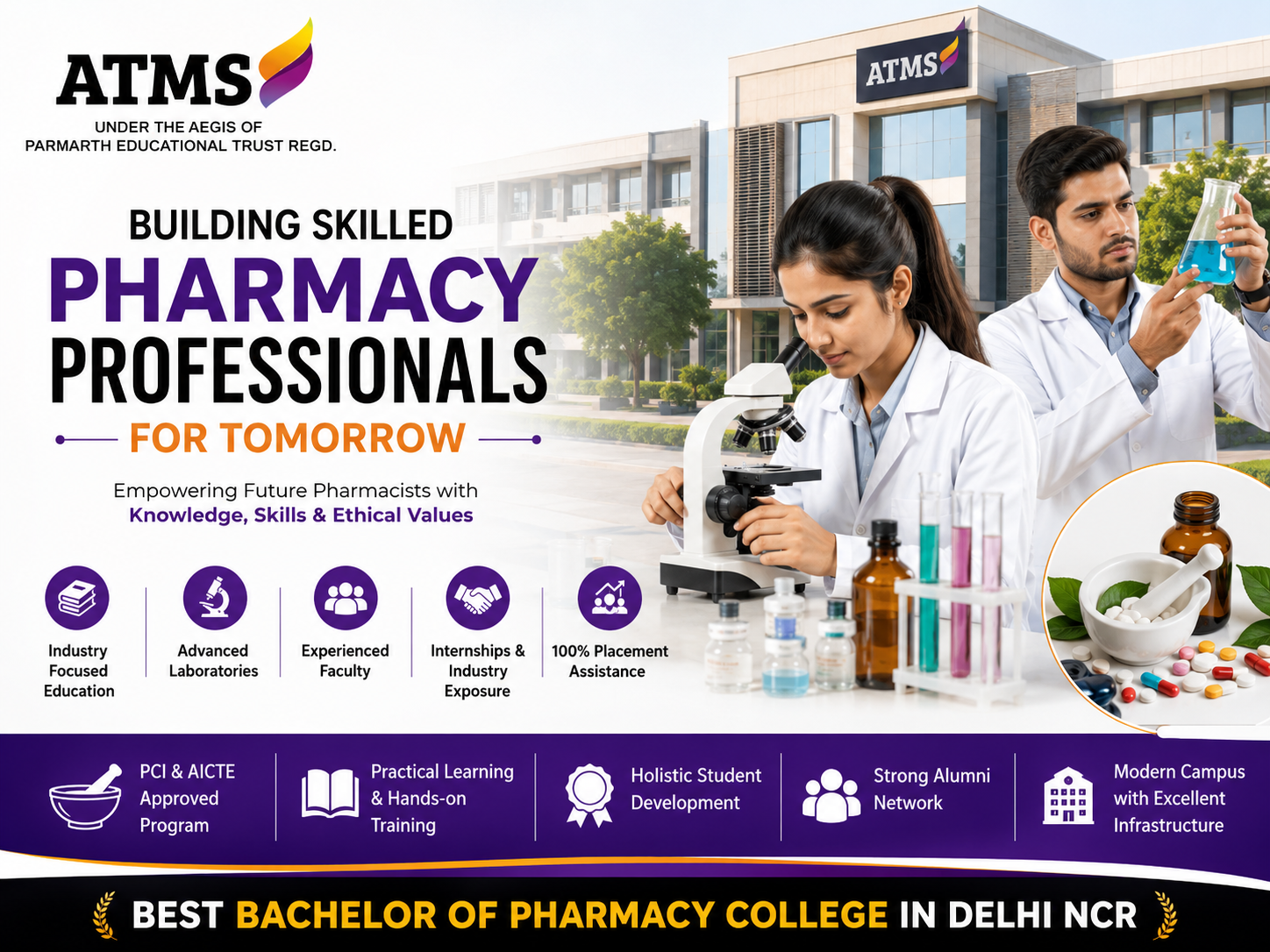 best bachelor of pharmacy college in Delhi NCR