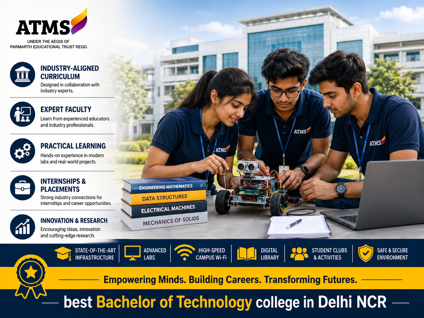 best Bachelor of technology college in delhi ncr